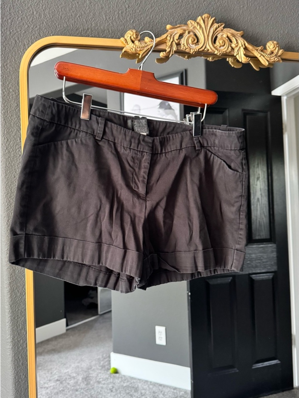 Mossimo Supply Co. Black High Waist Fold Cuff Shorts